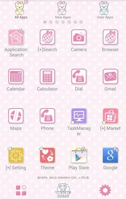 Hello Kitty Launcher Baby Bear android App screenshot 1